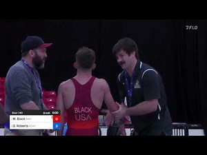 60 Kg Quarters - Max Black, NMU-National Training Center Vs Dalton Roberts, Army (WCAP) F536