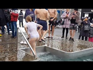 ICE HOLE BATHING #35 | Girls bathe in cold water | SWIMMING WINTER | Epiphany Baptism 2025