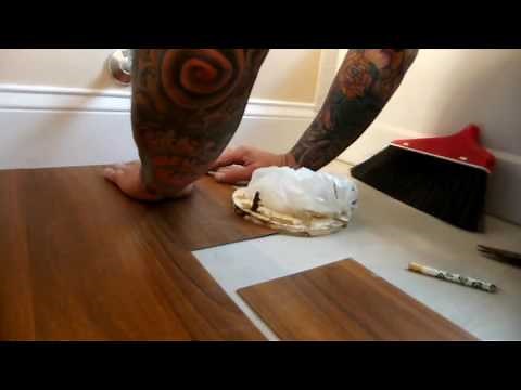 Vinyl Plank Bathroom Install