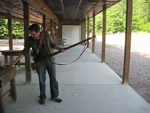 Loading and firing an 1853 Enfield rifle-musket.