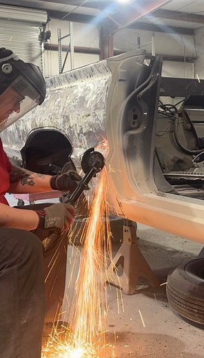 820K views · 6K reactions | Rusty quarter panel: You can’t get rid of me! Paulie: Hold my cutoff wheel.  | Scrog's Hot Rods | Facebook