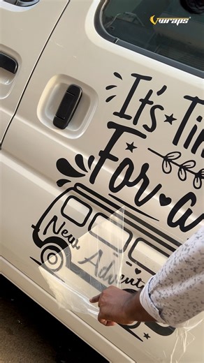 2.3K views · 14 reactions | Custom Stickers on Maruti Eeco Canavan #caravan #wrap #stickers #sikar #reels #satisfying | Vwraps Sikar | Facebook