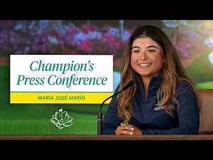Live from the Interview Room with María José Marín, 2026 Augusta National Women's Amateur Champion