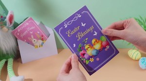 Motiskyy 50 Pack Easter Cards with Envelopes and Stickers, 4x6 Easter Bunny Egg Floral Greeting Cards Bulk, 5 Assorted Designs Blank Notecards for Classroom Exchange, Spring Wishes(Easters)