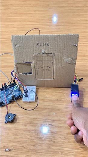 Home Automation with Arduino Uno R4 Minima & Fingerprint Scanner #electronics #electronics #arduino