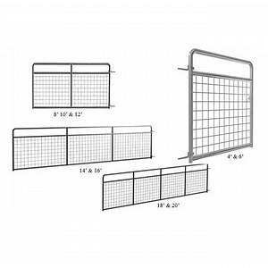 [Hot Item] 12 FT Heavy Duty Livestock Panel Fence / Powder Coated Corral Panels
