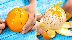 1.1M views · 6.8K reactions | Easy ways to slice and peel fruits: | 5-Minute Crafts Teens | Facebook
