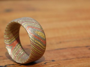 Mokume Gane Ring - Etsy