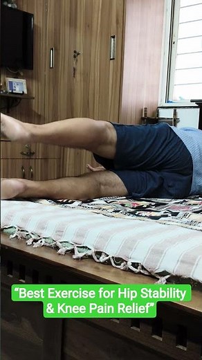 Side-Lying Straight Leg Raise (SLR) | Improve Hip Stability & Reduce Knee Stress.
