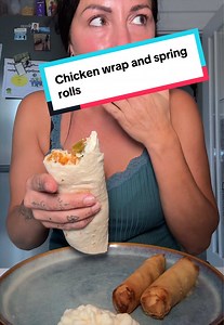 Chicken Wrap and Spring Rolls Recipe — Easy Dinner Ideas