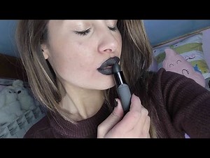 ASMR Lipstick Application | Kissing Sounds & Close Up