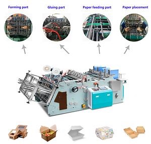 [Hot Item] Eco-Friendly Kraft Paper Lunch Box Making Machine HS-1200