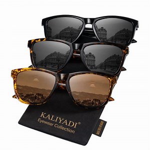 KALIYADI Womens-Sunglasses Polarized Sunglasses-Womens Trendy: Retro Sun Glasses with UV Protection for Travel Driving
