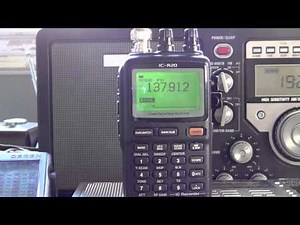 Noaa 18 satellite reception Icom IC R20