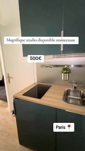 Magnifique studio Disponible maintenant en location di intéressé rejoignez nous en privé merci. #titokfrance #appartement #locations #immobilier #studio #etudiant