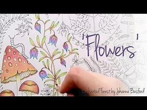 Enchanted Forest - Johanna Basford; Flowers