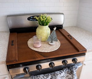 Handmade Noodle Board Stove Cover | Farmhouse Kitchen Decor | Canadian Made - Etsy Australia