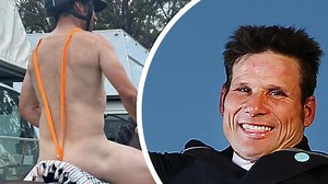 Olympic medallist suspended over mankini show jumping outfit