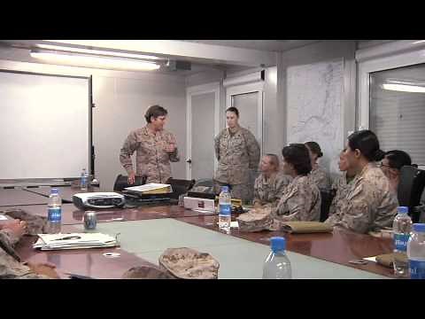 Marine Corps Chaplain visits Female Engagement Team