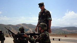 Watch '- What?- You're blowing all your ammunition. Mr. "I hate Americans" will make youinto...' | Heartbreak Ridge Clip