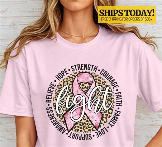 Breast Cancer Awareness T-shirt, Pink Ribbon Shirt, Cancer Survivor, Breast Cancer Fighter, Support Breast Cancer, Cancer Awareness Month - Etsy