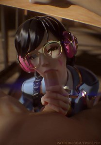 D.Va Academy Blowjob [White]