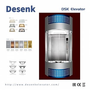 [Hot Item] Desenk Passenger Elevator Panoramic Elevator with Cheap Elevator Price for Sightseeing