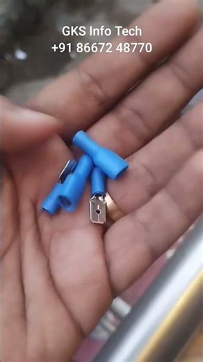 Male Female Spade Crimp Terminal (6.3) Bullet Wire Connector with Insulating Sleeve Horn Clip Set