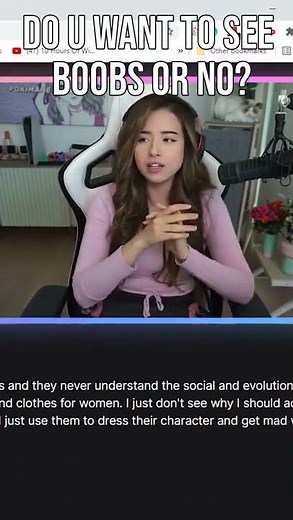 Pokimane Do You Want To See The Boobs Or No!? #shorts