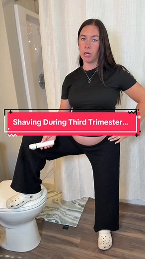 Shaving During Third Trimester… #paralyzed #paraplegic #wheelchair #wheelchairlife #fypシ゚viral @Neven @Amber Hart✨🩵