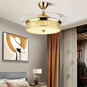 [Hot Item] Elegant Retractable Blade Ceiling Fan with Smart Remote Lighting