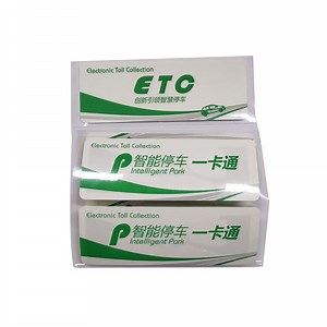 [Hot Item] RFID Windshield Stickers Car Access Control UHF Tamper Proof Sticker with RFID