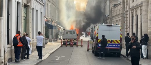 Paris : un incendie dans un camion près du siège du Premier ministre fait craindre des explosions (Vidéo) - Directinfo
