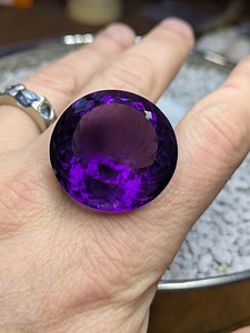 93.64 Ct Deep Purple Certified Siberian Amethyst From Russia. - Etsy