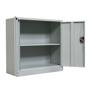 [Hot Item] 2 Swing Door Fireproof Safe Steel Filing Cabinet with Shelf Supports