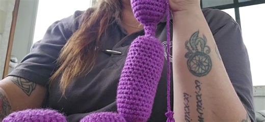 making a balloon weiner doggo on this very slow day at work 🫠🥴 #crochet #crochettiktok #crochettok #balloondogcrochet