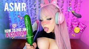 ASMR Amy B 💦🥒 HOW TO PUT A CONDOM ON YOUR.. ( 18+ ASMR 🔥 HOT ASMR 🔥 )