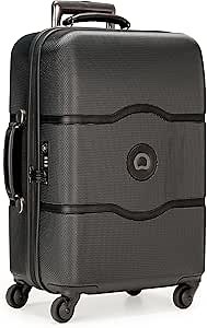 Delsey Luggage Chatelet 21 Inch Carry-On Spinner Trolley, Black, One Size