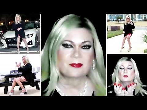 Crossdresser Tgirl Bold & Brash at Businesses & Bars