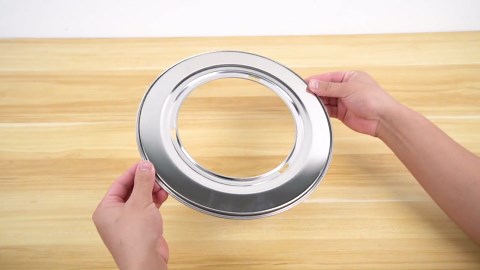 2 PCS Stainless Steel Steamer Ring, 7 to 12" Bamboo Steame Basket Adapter Rack over Stockpots, Kitchen Ring Steamed Sheet, Multifunctional Round Steamer Rack for Cooking & Food Preparation