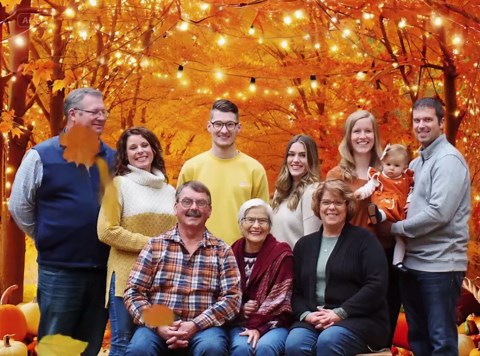 Large Fall Backdrop 118x79in Thanksgiving Backdrop for Photography Fall Tapestry Autumn Background Forest Maple Leaves Pumpkins Thanksgiving Photography Photo Booth Props