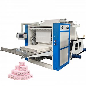 [Hot Item] Automatic Embossing V Fold Box Drawing Facial Tissue Paper Making Machine