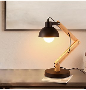 [Hot Item] Wood Body Office Black Study Student Desk Bedroom Beside Lamp
