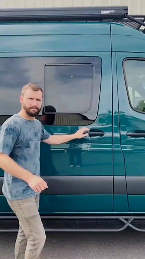 The full tour of “Nellie”, @adventurevancamp's aqua green Mercedes Sprinter 170, is up on YouTube - this is just a sneak peek! This custom build includes a shower and a Murphy Bed! Check out the beautiful woodwork on the interior of this van too. 💚 . . . As the largest gateway to #vanlife and #campervans, our comprehensive directory gives you the resources and tools to find your outside. Find your adventure vehicle through @explorevanx 🔎🛠🚐🏕🛣 | Explore VanX