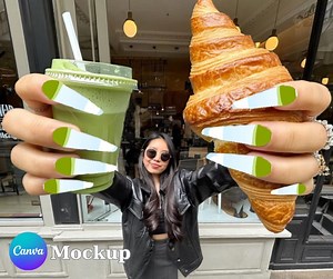 Nail Polish Template, Finger Nailart Mockup, Simple Mockup, Hand Mockup, Gel Nail, Nail Design, Nail, Custom Nailart, Canva Mockup, Download - Etsy Australia