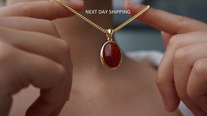 Carnelian Necklace: Natural Red Agate Crystal Pendant, Healing Gemstone - Etsy