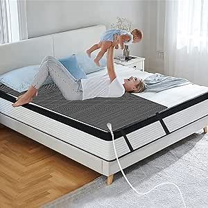 Grounding Mat for Improving Sleeping, Conductive Grounding Pad With 2 Grounding Connectors and 16.4 Feet Cord, Grounding Sheet for Pain Relieving