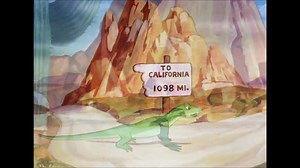 For this scene in "Cross Country Detours" (Tex Avery, 1940), the Warner Bros. animators had a lizard "shed its skin", and the joke was to have it do a "striptease". To make it as convincing as possible, they actually brought in a live (human) model to strip for them, (which they greatly enjoyed), and filmed it. They rotoscoped the footage, retracing the model's movements. Avery used it again for a similar gag in another film, and the raw footage of the model also made an appearance in one of the