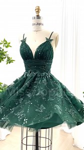 Making a corset V Neck Dark Green Mini dress. Shopping links: https://bit.ly/4bo0k6S We always accept custom orders. #dress #gown #fashion #prom #prom2026 #promdress #wedding #sewing #creative #hautecouture #puffsleeves #weddingdress #bridalgown #formaldress #eveninggown #formalgown #custommade #corsetdress #minidress #Greendress | Miss Jophiel