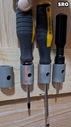 Homemade Screwdriver Holder / Rack #howto #simple #easy #learn #tips #diy #tricks #tutorial #ideas #technique #superheyofficial #fbreels #fypviralシ #gsdiymaker #reelsvideo #reelsfb #HCarpenter #electrician #tooltips #How | Superhey DIY and IDEAS